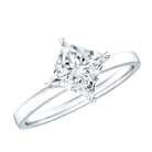1 Carat Lab Created Diamond Princess Cut Engagement Ring IGI Certified Lab - ( E-VS1 ) - Rosec Jewels
