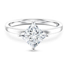 Solitaire 2 Carat Lab Grown Diamond Princess Cut Engagement Ring IGI Certified Lab - ( EF-VS ) - Rosec Jewels
