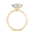Solitaire 2 Carat Lab Grown Diamond Princess Cut Engagement Ring IGI Certified Lab - ( EF-VS ) - Rosec Jewels