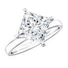 IGI Certified Lab Grown Diamond 3 Carat Princess Cut Engagement Ring Lab - ( E-VS1 ) - Rosec Jewels