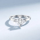 IGI Certified Lab Grown Diamond 3 Carat Princess Cut Engagement Ring Lab - ( E-VS1 ) - Rosec Jewels