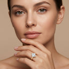 IGI Certified Lab Grown Diamond 3 Carat Princess Cut Engagement Ring Lab - ( E-VS1 ) - Rosec Jewels