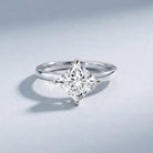 IGI Certified 4 Carat Princess Cut Lab Grown Diamond Engagement Ring Lab - ( E-VS1 ) - Rosec Jewels
