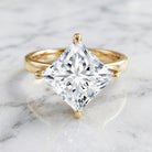 IGI Certified 4 Carat Princess Cut Lab Grown Diamond Engagement Ring Lab - ( E-VS1 ) - Rosec Jewels