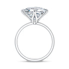 Solitaire 5 Carat Princess Cut Lab Grown Diamond Huge Engagement Ring with IGI Certificate Lab - ( E-VS1 ) - Rosec Jewels