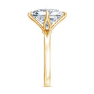 Solitaire 5 Carat Princess Cut Lab Grown Diamond Huge Engagement Ring with IGI Certificate Lab - ( E-VS1 ) - Rosec Jewels