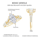 1 Carat Marquise Cut Lab Grown Diamond Split Shank Engagement Ring with IGI Certificate Lab - ( E-VS1 ) - Rosec Jewels