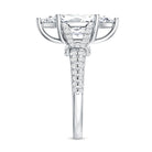 Rosec Jewels-Vintage Inspired Marquise Cut Lab Grown Diamond Split Shank Engagement Ring IGI Certified 3 Carat