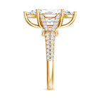 Rosec Jewels-Vintage Inspired Marquise Cut Lab Grown Diamond Split Shank Engagement Ring IGI Certified 3 Carat