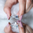 Ethically Sourced 3 Carat Lab Grown Diamond Emerald Cut Engagement Ring IGI Certified Lab - ( EF-VS ) - Rosec Jewels