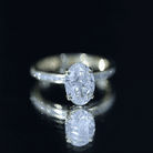 IGI Certified 2 Carat Lab Grown Diamond Oval Engagement Ring With Side Stones Lab - ( E-VS1 ) - Rosec Jewels