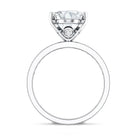 4 Carat Oval Shaped Lab Grown Diamond Huge Engagement Ring with IGI Certificate Lab - ( EF-VS ) - Rosec Jewels