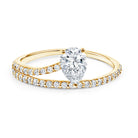 Rosec Jewels-Solitaire 0.6 Carat Pear Shape Lab Grown Diamond Designer Engagement Ring