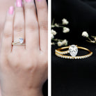Rosec Jewels-Solitaire 0.6 Carat Pear Shape Lab Grown Diamond Designer Engagement Ring