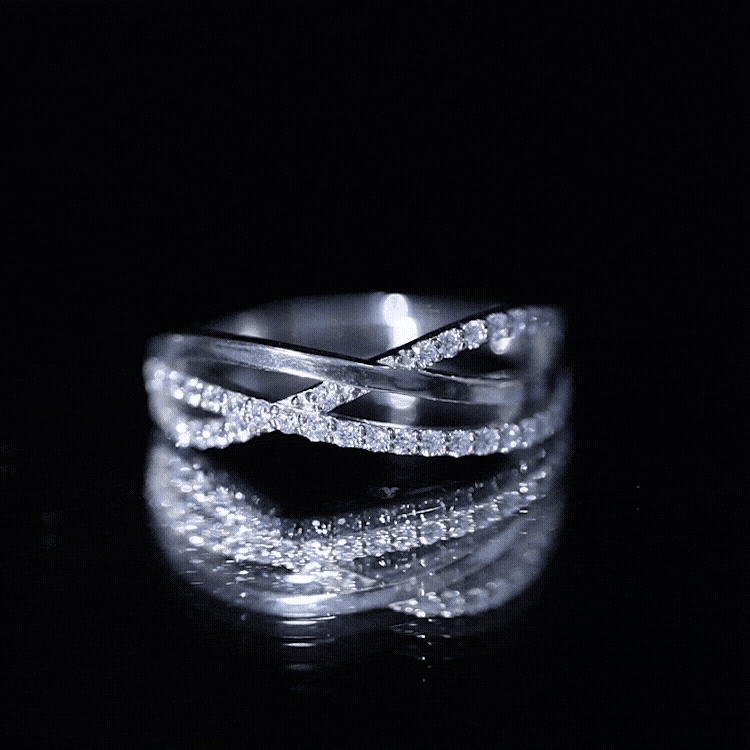 Rosec Jewels-Certified Lab Grown Diamond Orbit Ring for Women