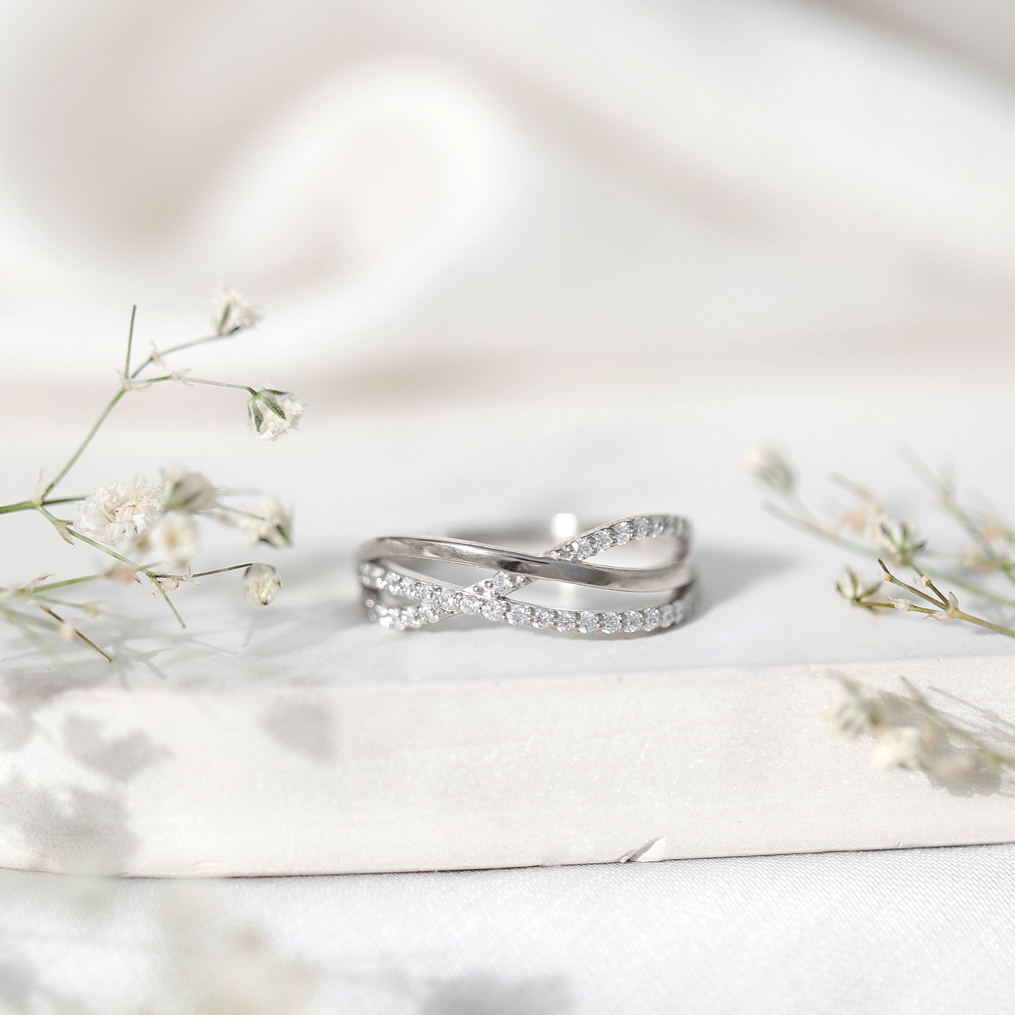Rosec Jewels-Certified Lab Grown Diamond Orbit Ring for Women