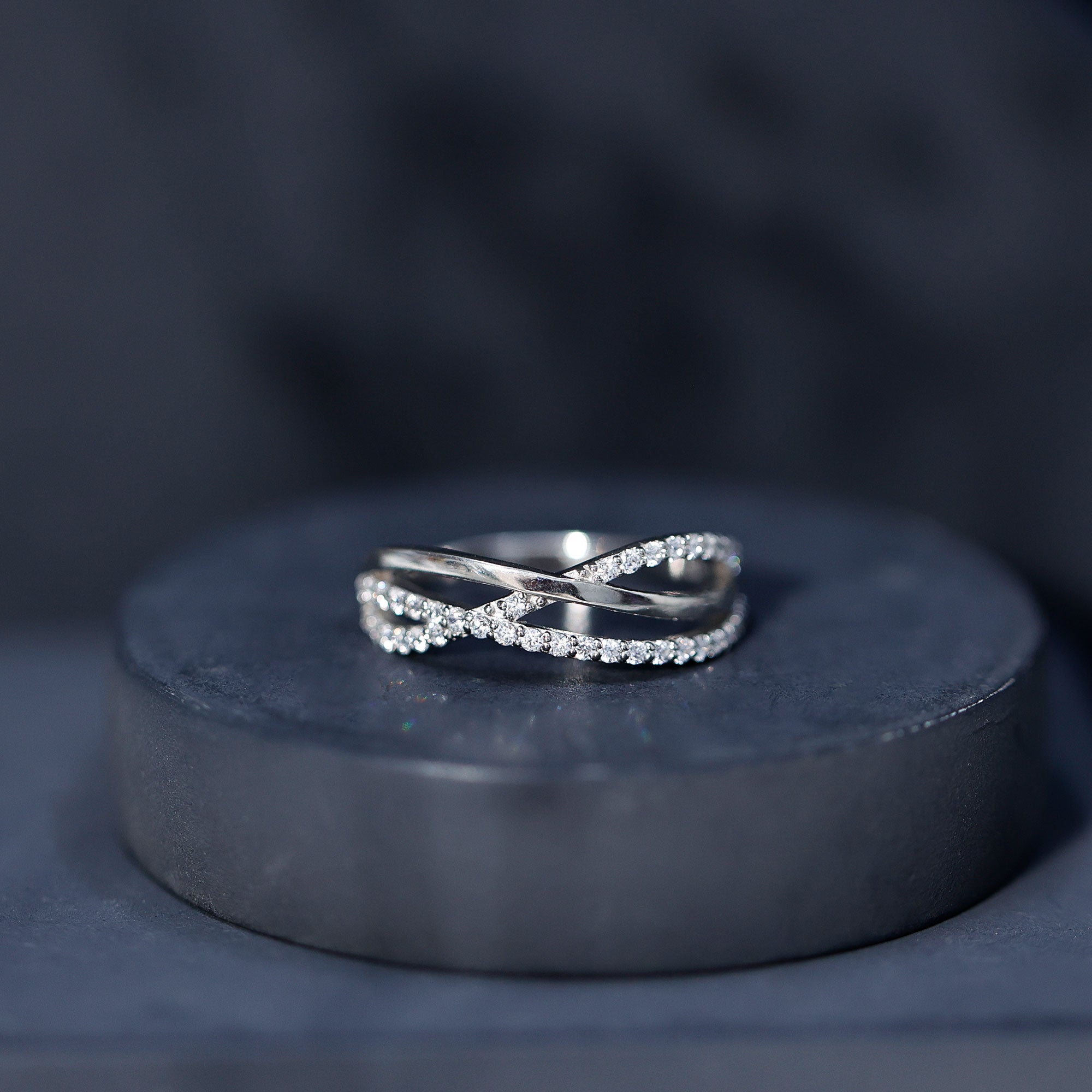 Rosec Jewels-Certified Lab Grown Diamond Orbit Ring for Women