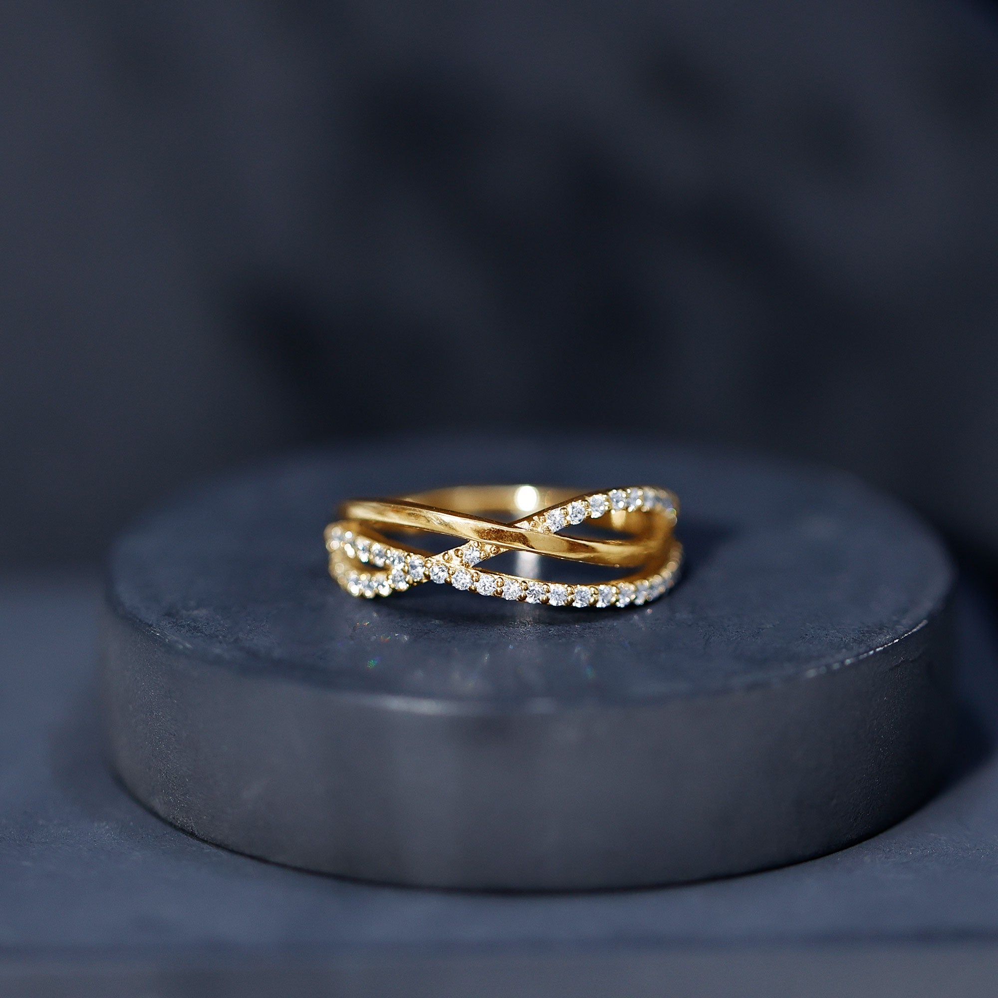 Rosec Jewels-Certified Lab Grown Diamond Orbit Ring for Women