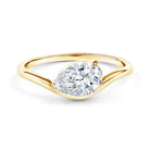Rosec Jewels-1.3 Carat Pear Shaped Lab Grown Diamond Solitaire Engagement Ring