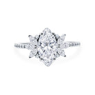 Rosec Jewels-Marquise Cut Lab Created Diamond 2 Carat Engagement Ring for Women