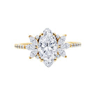 IGI Certified Marquise Cut Lab Created Diamond 2 Carat Engagement Ring for Women Lab - ( E-VS1 ) - Rosec Jewels