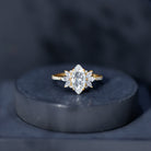 Rosec Jewels-Marquise Cut Lab Created Diamond 2 Carat Engagement Ring for Women