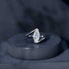 Rosec Jewels-Marquise Cut 2 Carat Lab Grown Diamond Engagement Ring