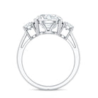 Rosec Jewels-4 Carat Lab Grown Diamond Three Stone Engagement Ring IGI Certified