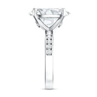 Oval Cut 5 Carat Lab Grown Diamond Big Engagement Ring with IGI Certificate Lab - ( EF-VS ) - Rosec Jewels