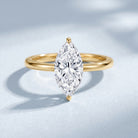 IGI Certified Marquise Cut Lab Created Diamond Solitaire Engagement Ring 2 Carat Lab - ( E-VS1 ) - Rosec Jewels