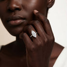 Solitaire 3 Carat Lab Grown Diamond Marquise Engagement Ring IGI Certified Lab - ( E-VS1 ) - Rosec Jewels