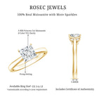 Solitaire 2 Carat Lab Created Diamond Princess Cut Engagement Ring IGI Certified Lab - ( EF-VS ) - Rosec Jewels