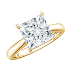 Rosec Jewels-IGI Certified Lab Grown 3 Carat Diamond Princess Cut Engagement Ring Solitaire