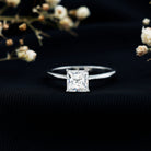 Rosec Jewels-Solitaire 1 Carat Princess Cut Lab Grown Diamond Engagement Ring with IGI Certificate