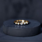 Rosec Jewels-Graduated Style Lab Grown Diamond Promise Ring for Women
