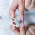 Lab Grown Diamond Leaf Half Eternity Ring with Certificate Lab - ( EF-VS ) - Rosec Jewels