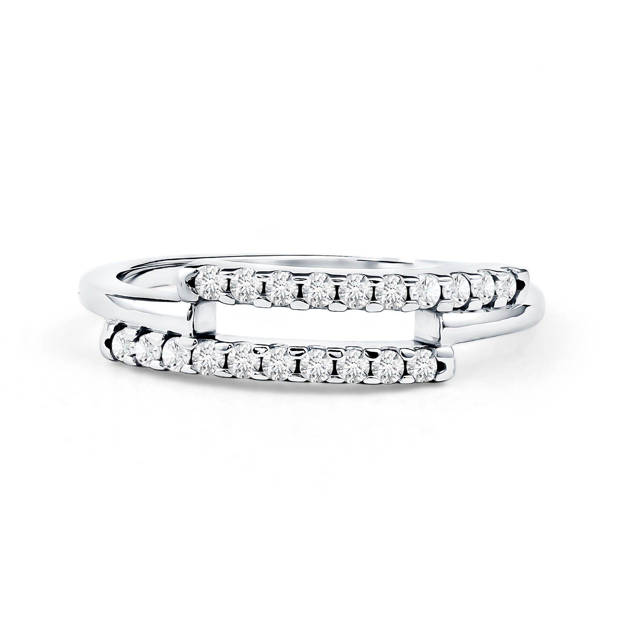 Rosec Jewels-Round Cut Minimalist Lab Grown Diamond Anniversary Ring Band
