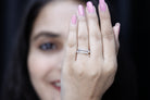 Rosec Jewels-Round Cut Minimalist Lab Grown Diamond Anniversary Ring Band