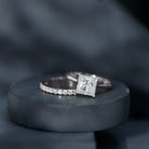 Rosec Jewels-IGI Certified 3 Carat Lab Grown Diamond Princess Cut Wedding Ring Set for Women