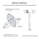 Rosec Jewels-IGI Certified 2 Carat Lab Grown Diamond Marquise Ring For Engagement