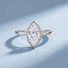 IGI Certified 2 Carat Lab Grown Diamond Marquise Ring For Engagement Lab - ( E-VS1 ) - Rosec Jewels