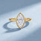 IGI Certified 2 Carat Lab Grown Diamond Marquise Ring For Engagement Lab - ( E-VS1 ) - Rosec Jewels