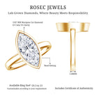 Rosec Jewels-IGI Certified 3 Carat Solitaire Lab Grown Diamond Marquise Cut Engagement Ring