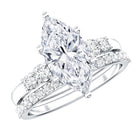 Rosec Jewels-2 Carat Marquise Cut Bridal Ring Set with IGI Certified Lab Grown Diamond