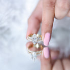 2 Carat Marquise Cut Bridal Ring Set with IGI Certified Lab Grown Diamond Lab - ( E-VS1 ) - Rosec Jewels