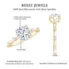 Rosec Jewels-Cushion Cut 2 Carat Lab Grown Diamond Solitaire Engagement Ring with IGI Certificate