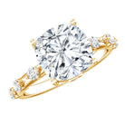 Lab Grown 4 Carat Round Diamond Solitaire Engagement Ring with IGI Certificate Lab - ( E-VS1 ) - Rosec Jewels