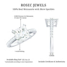 Rosec Jewels-IGI Verified Lab Grown Diamond 3 Carat Princess Cut Engagement Ring