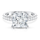 IGI Certified 4 Carat Princess Cut Lab Grown Diamond Solitaire Engagement Ring Lab - ( E-VS1 ) - Rosec Jewels