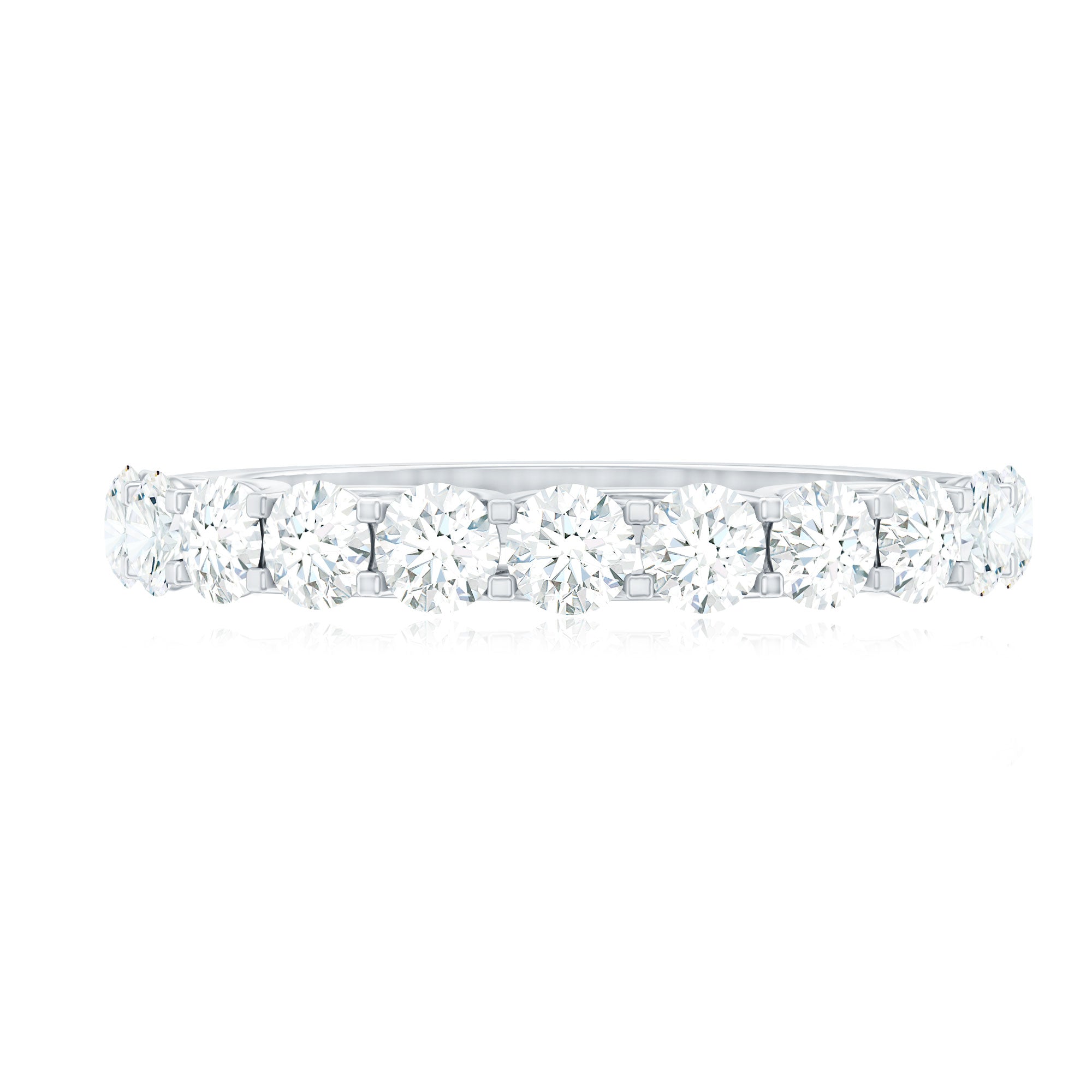 1.25 CT Zircon Half Eternity Ring AAAA - Rosec Jewels